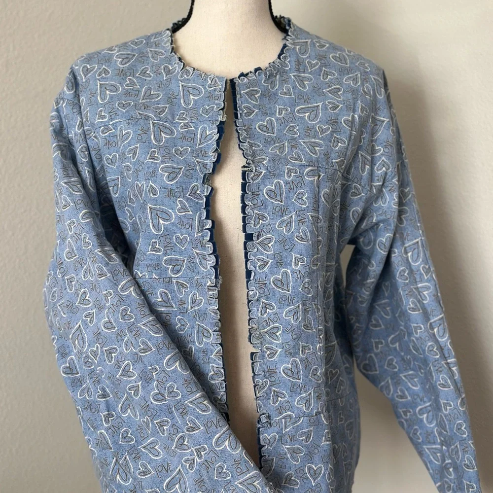 REVERSIBLE Handmade Patchwork Raglan Jacket - Picture 6 of 6
